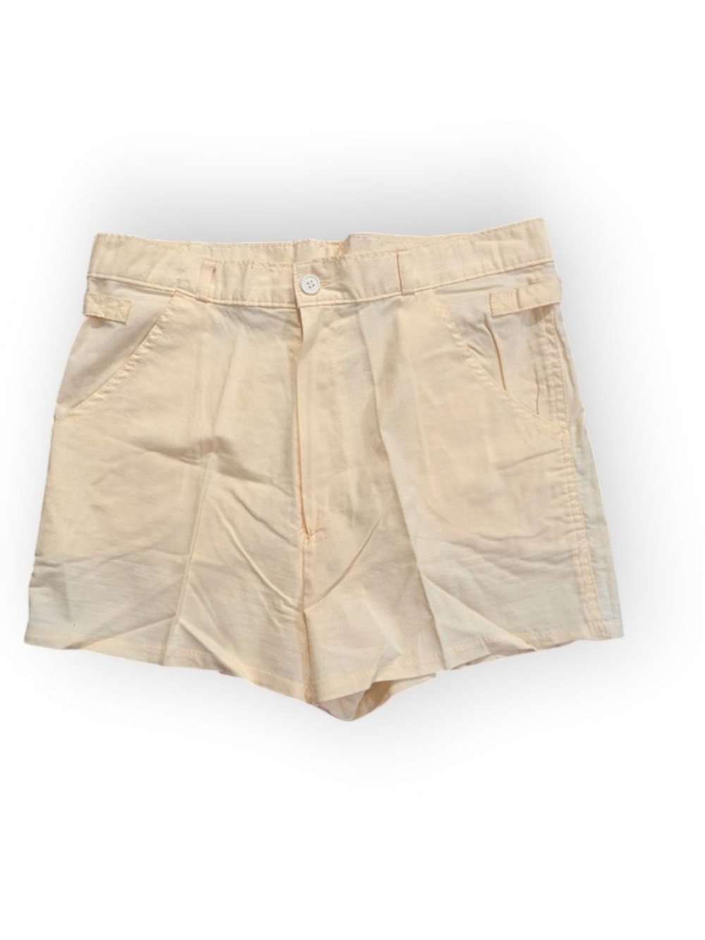 California Ivy Shorts Pale Yellow Size 13 29 Waist 1980s Vintage